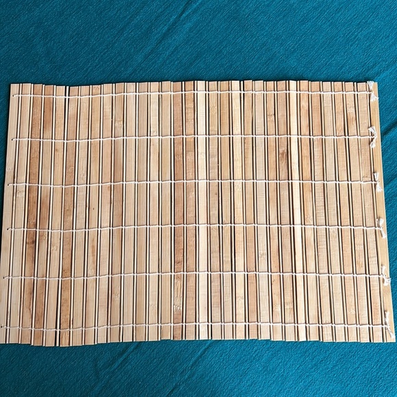Bamboo and jute placemats set of 10 - Picture 3 of 5